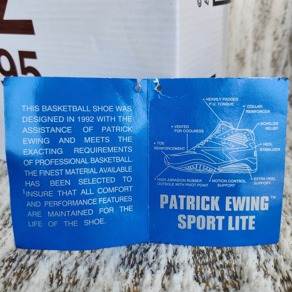 Patrick Ewing X AZ "Sport Lite" Collaboration Doe or Die Sneakers, Size 9.5 - Picture 12 of 15